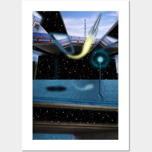 Sea Station Warp Departure Posters and Art